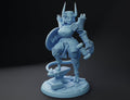 Female Tiefling Cleric Miniature, Dahlia | Twin Goddess Miniatures | Tabletop RPG Miniature | Roleplaying 3D Printed Fantasy Mini - 3DPrintDen