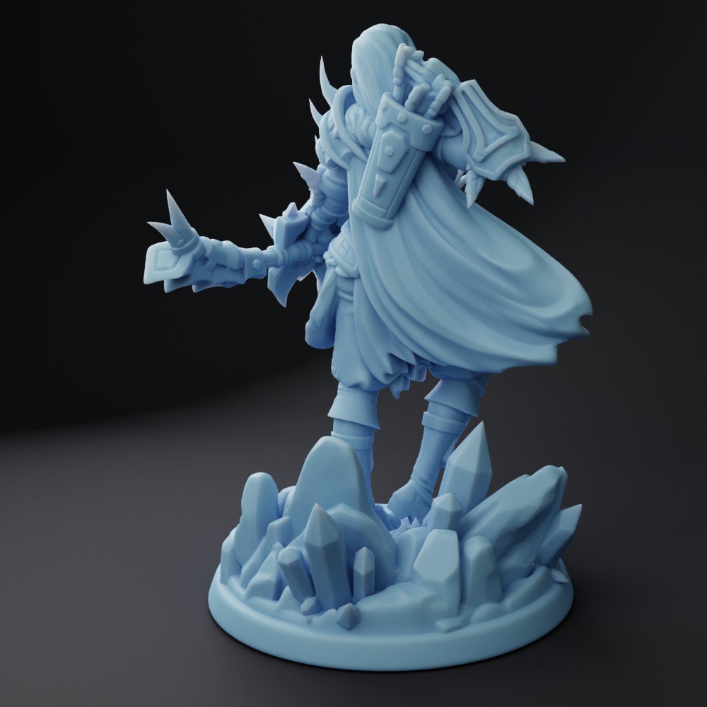 Female Ranger Miniature, Koume | Twin Goddess Miniatures | Tabletop RPG Miniature | Roleplaying 3D Printed Fantasy Mini - 3DPrintDen