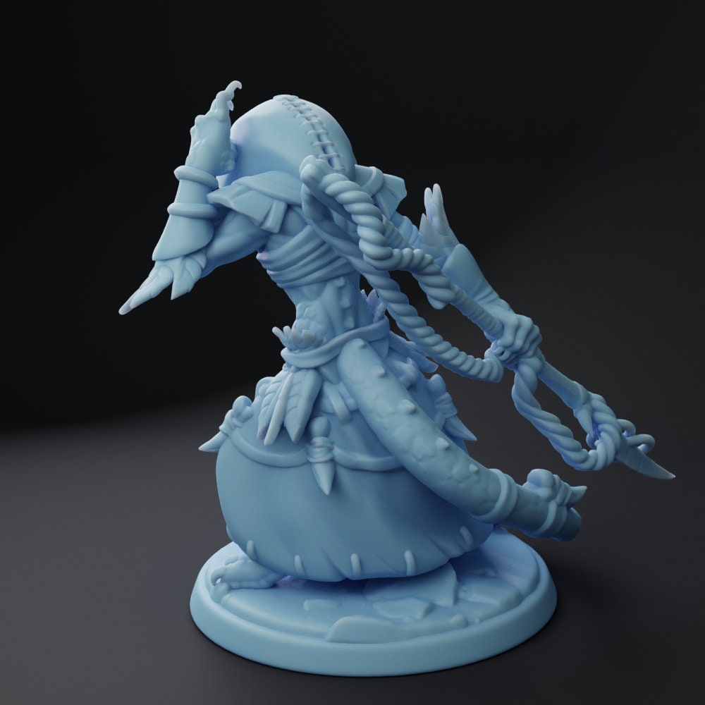 Lizardman Warrior Miniature | Twin Goddess Miniatures | Tabletop RPG Miniature | Roleplaying 3D Printed Fantasy Mini - 3DPrintDen