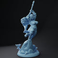 Female Barbarian Miniature, Thitania | Twin Goddess Miniatures | Tabletop RPG Miniature | Roleplaying 3D Printed Fantasy Mini - 3DPrintDen