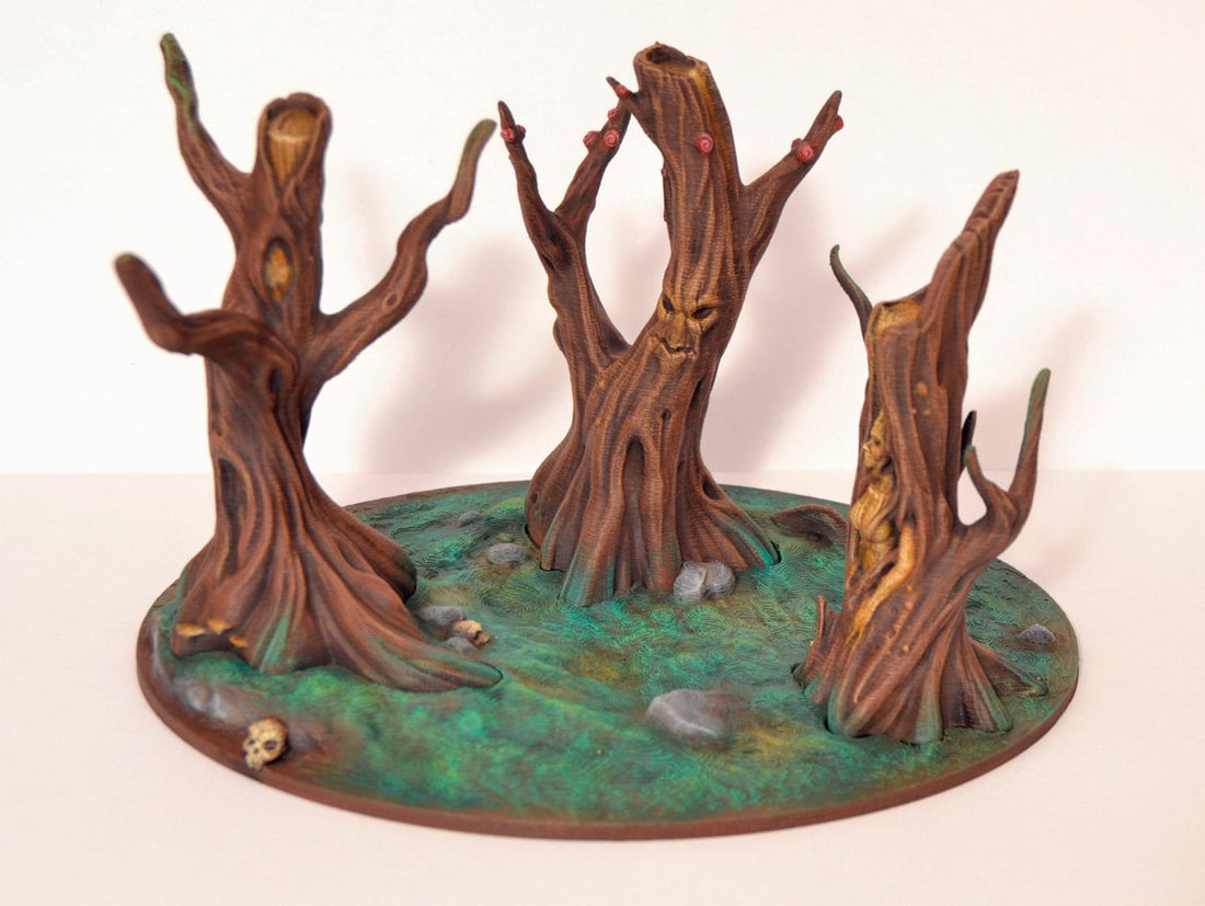 Haunted Forest Terrain Scenery | Makers Anvil | Roleplaying 3D Printed Fantasy Scenery | Miniature Building Terrain TTRPG - 3DPrintDen