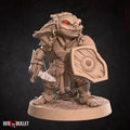 Female Goblin Fighter Miniature | Tabletop RPG Miniature | Bite the Bullet | Roleplaying 3D Printed Fantasy Mini - 3DPrintDen