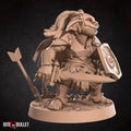 Female Goblin Fighter Miniature | Tabletop RPG Miniature | Bite the Bullet | Roleplaying 3D Printed Fantasy Mini - 3DPrintDen