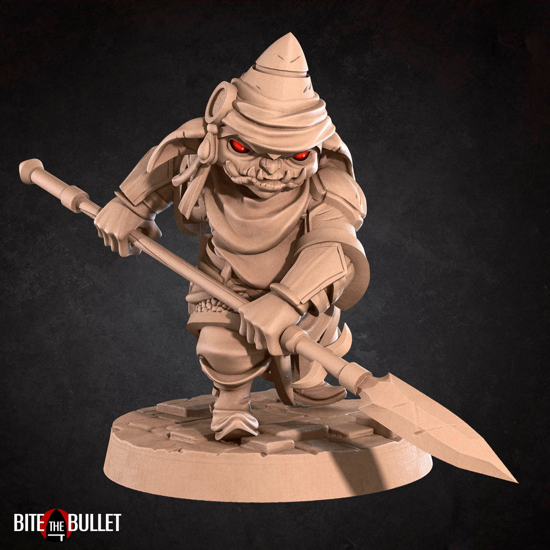 Goblin Warrior Miniature | Tabletop RPG Miniature | Bite the Bullet | Roleplaying 3D Printed Fantasy Mini - 3DPrintDen