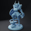 Female Tiefling Cleric Miniature, Dahlia | Twin Goddess Miniatures | Tabletop RPG Miniature | Roleplaying 3D Printed Fantasy Mini - 3DPrintDen