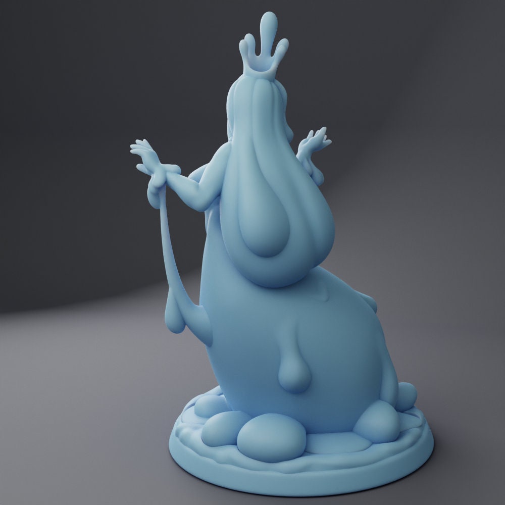 Slime Queen Miniature | Twin Goddess Miniatures | Tabletop RPG Miniature | Roleplaying 3D Printed Fantasy Mini - 3DPrintDen