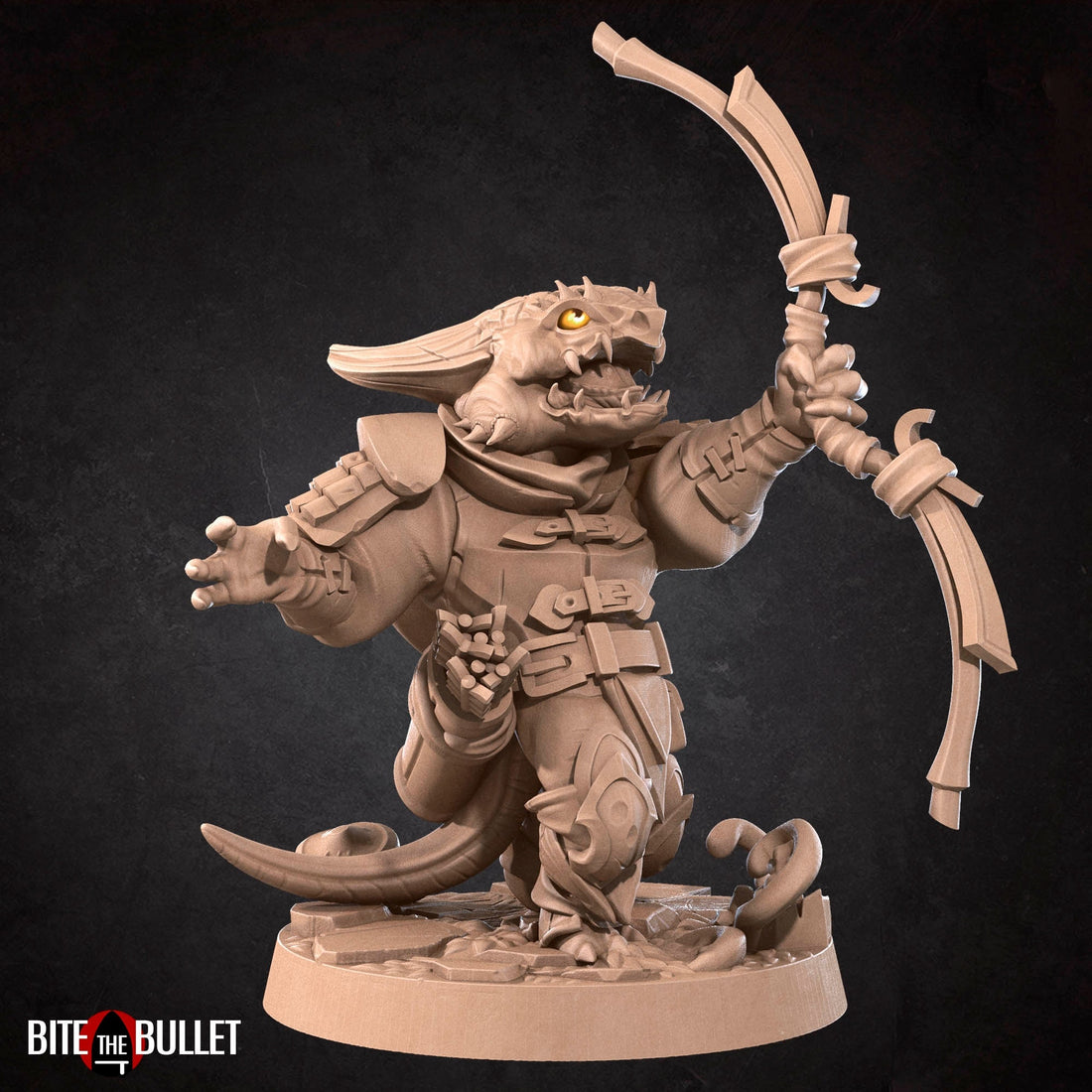 Kobold Archer Miniature | Tabletop RPG Miniature | Bite the Bullet | Roleplaying 3D Printed Fantasy Mini - 3DPrintDen