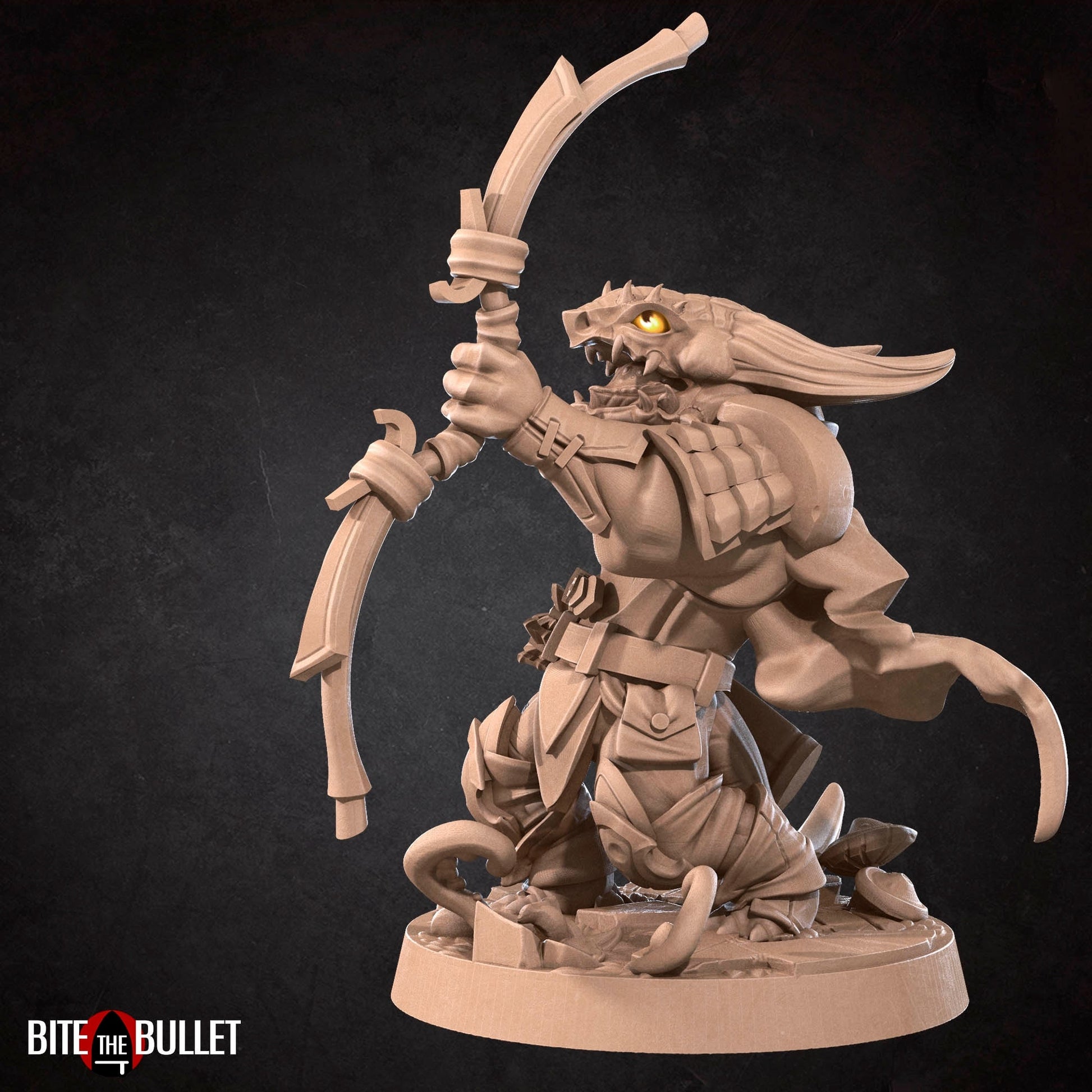 Kobold Archer Miniature | Tabletop RPG Miniature | Bite the Bullet | Roleplaying 3D Printed Fantasy Mini - 3DPrintDen