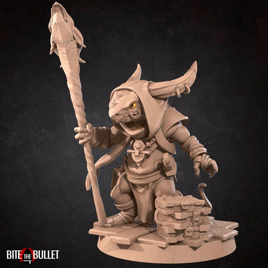 Kobold Cleric Miniature | Tabletop RPG Miniature | Bite the Bullet | Roleplaying 3D Printed Fantasy Mini - 3DPrintDen