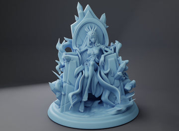 Genasi Queen Miniature | Twin Goddess Miniatures | Tabletop RPG Miniature | Roleplaying 3D Printed Fantasy Mini - 3DPrintDen