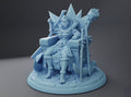 Orc Queen Miniature | Twin Goddess Miniatures | Tabletop RPG Miniature | Roleplaying 3D Printed Fantasy Mini - 3DPrintDen