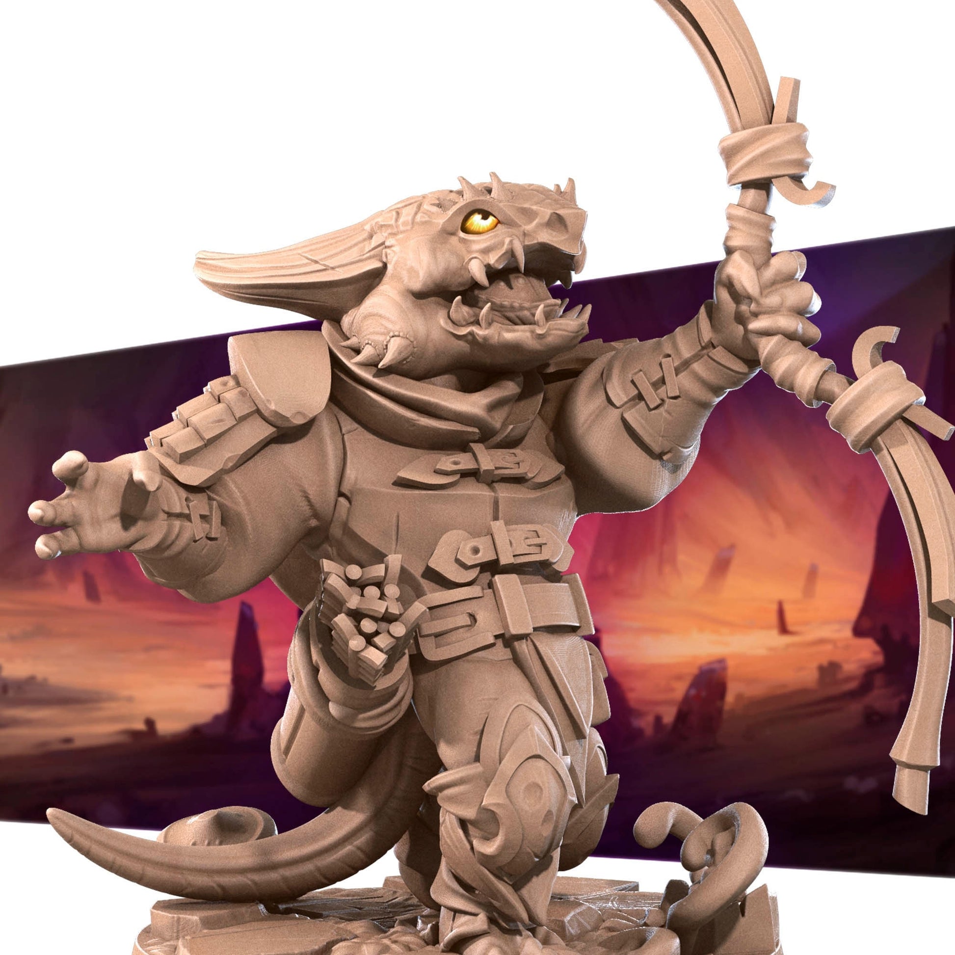 Kobold Archer Miniature | Tabletop RPG Miniature | Bite the Bullet | Roleplaying 3D Printed Fantasy Mini - 3DPrintDen