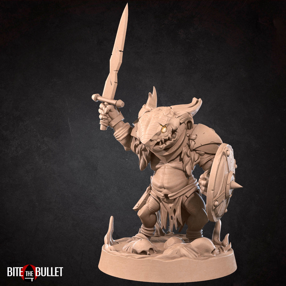 Kobold Barbarian Miniature | Tabletop RPG Miniature | Bite the Bullet | Roleplaying 3D Printed Fantasy Mini - 3DPrintDen