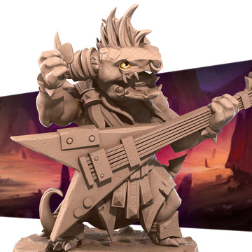 Kobold Bard Miniature | Tabletop RPG Miniature | Bite the Bullet | Roleplaying 3D Printed Fantasy Mini - 3DPrintDen