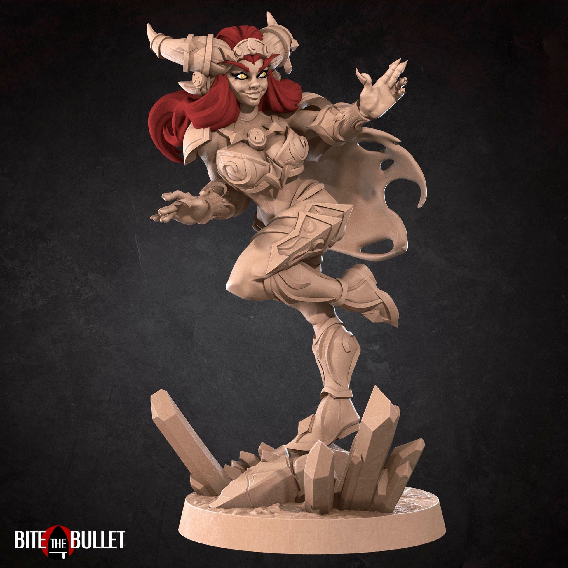 Kobold Queen Miniature | Tabletop RPG Miniature | Bite the Bullet | Roleplaying 3D Printed Fantasy Mini - 3DPrintDen