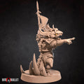 Kobold Chief Miniature | Tabletop RPG Miniature | Bite the Bullet | Roleplaying 3D Printed Fantasy Mini - 3DPrintDen