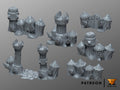 Orc Barricades Terrain Scenery | Makers Anvil | Roleplaying 3D Printed Fantasy Scenery | Miniature Building Terrain TTRPG - 3DPrintDen