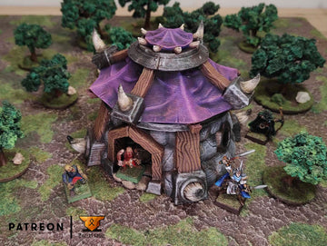 Orc Cottage Terrain Scenery | Makers Anvil | Roleplaying 3D Printed Fantasy Scenery | Miniature Building Terrain TTRPG - 3DPrintDen