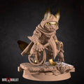 Catfolk Ninja Miniature | Tabletop RPG Miniature | Bite the Bullet | Roleplaying 3D Printed Fantasy Mini - 3DPrintDen