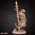 Tabaxi Ranger Miniature | Tabletop RPG Miniature | Bite the Bullet | Roleplaying 3D Printed Fantasy Mini - 3DPrintDen