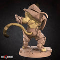 Tabaxi Rogue Miniature | Tabletop RPG Miniature | Bite the Bullet | Roleplaying 3D Printed Fantasy Mini - 3DPrintDen