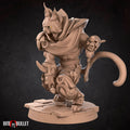 Tabaxi Rogue Miniature | Tabletop RPG Miniature | Bite the Bullet | Roleplaying 3D Printed Fantasy Mini - 3DPrintDen