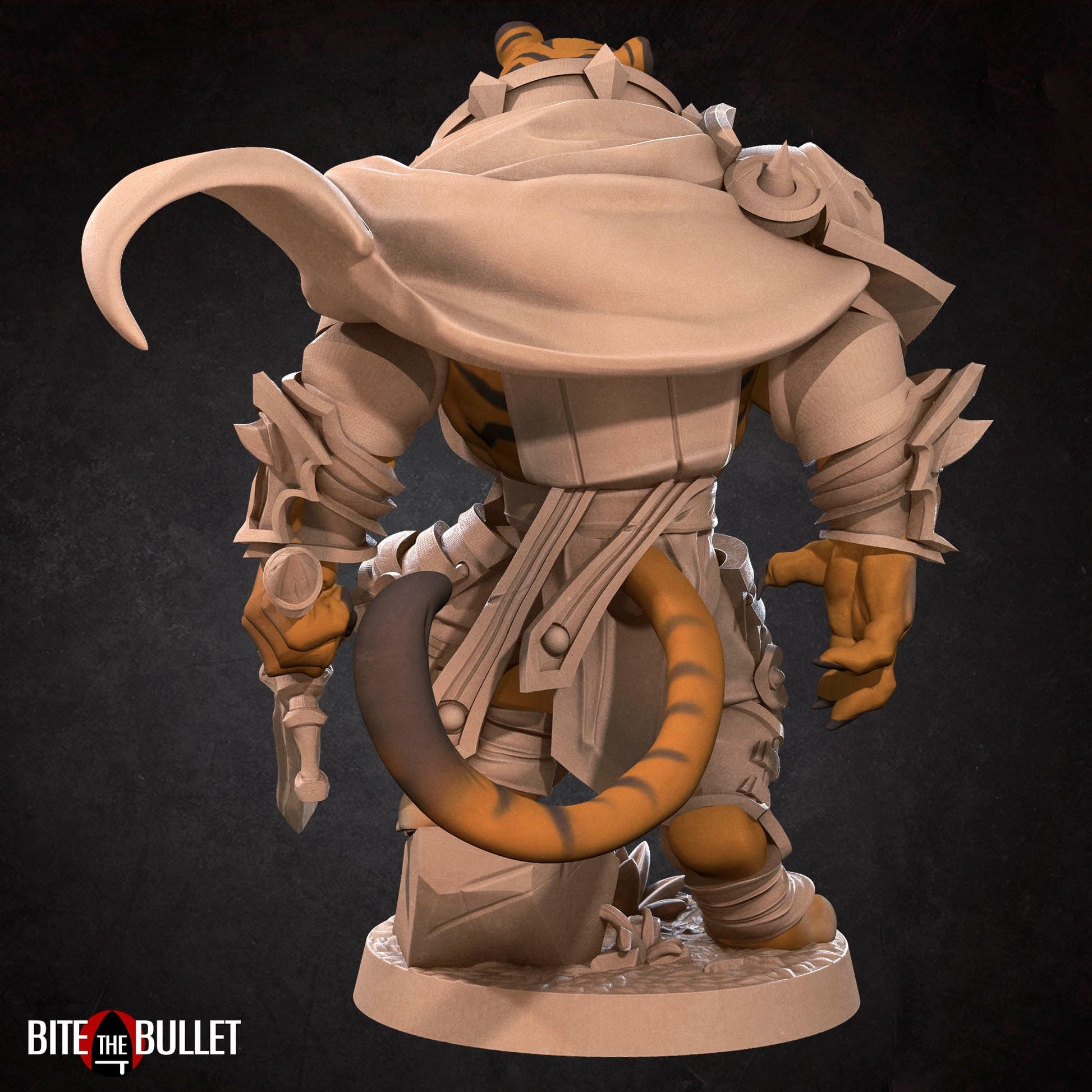 Tabaxi Paladin Miniature | Tabletop RPG Miniature | Bite the Bullet | Roleplaying 3D Printed Fantasy Mini - 3DPrintDen