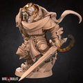 Tabaxi Paladin Miniature | Tabletop RPG Miniature | Bite the Bullet | Roleplaying 3D Printed Fantasy Mini - 3DPrintDen