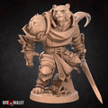 Tabaxi Paladin Miniature | Tabletop RPG Miniature | Bite the Bullet | Roleplaying 3D Printed Fantasy Mini - 3DPrintDen