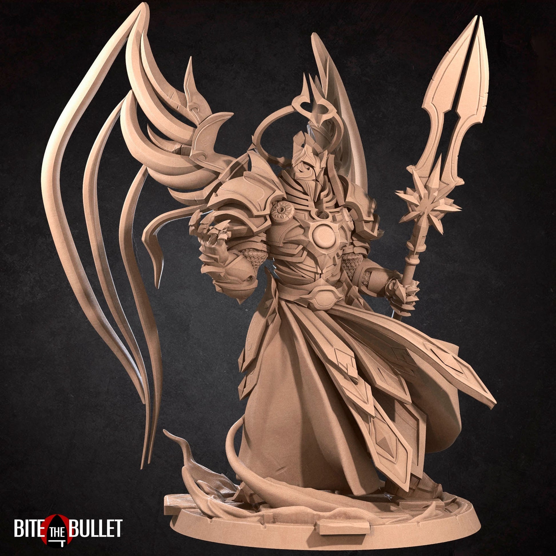 Seraphim of Valor Miniature | Tabletop RPG Miniature | Bite the Bullet | Roleplaying 3D Printed Fantasy Mini - 3DPrintDen