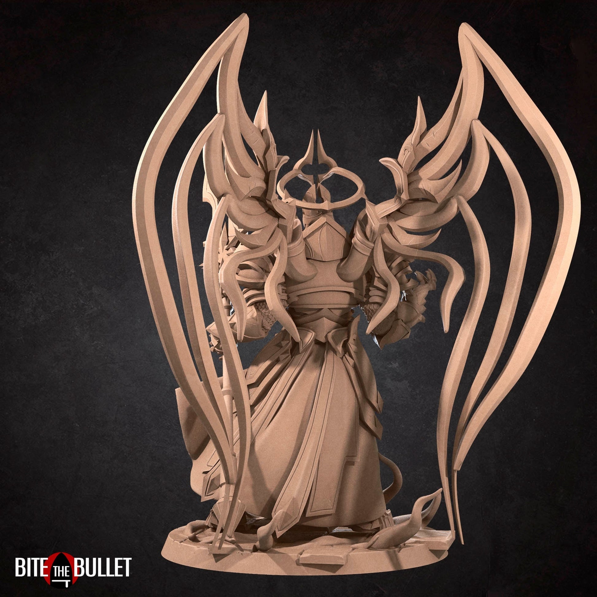 Seraphim of Valor Miniature | Tabletop RPG Miniature | Bite the Bullet | Roleplaying 3D Printed Fantasy Mini - 3DPrintDen