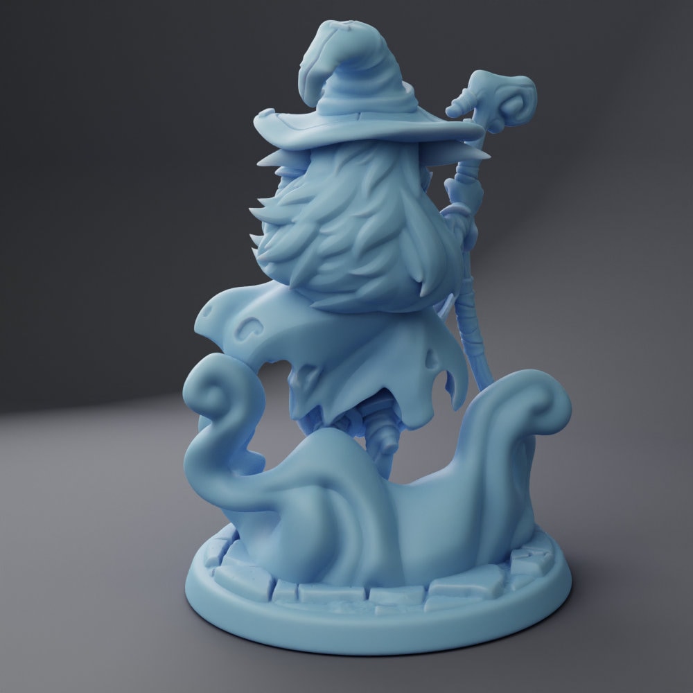 Female Goblin Wizard Miniature | Twin Goddess Miniatures | Tabletop RPG Miniature | Roleplaying 3D Printed Fantasy Mini - 3DPrintDen