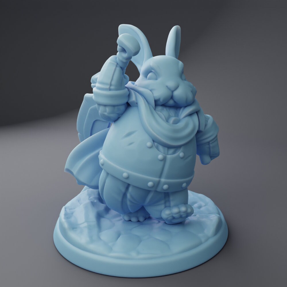 Animal Knight Miniature | Twin Goddess Miniatures | Tabletop RPG Miniature | Roleplaying 3D Printed Fantasy Mini - 3DPrintDen