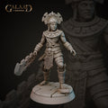 Aztec Fighter Miniature | Tabletop RPG Miniature | Galaad Miniatures | Roleplaying 3D Printed Fantasy Mini - 3DPrintDen