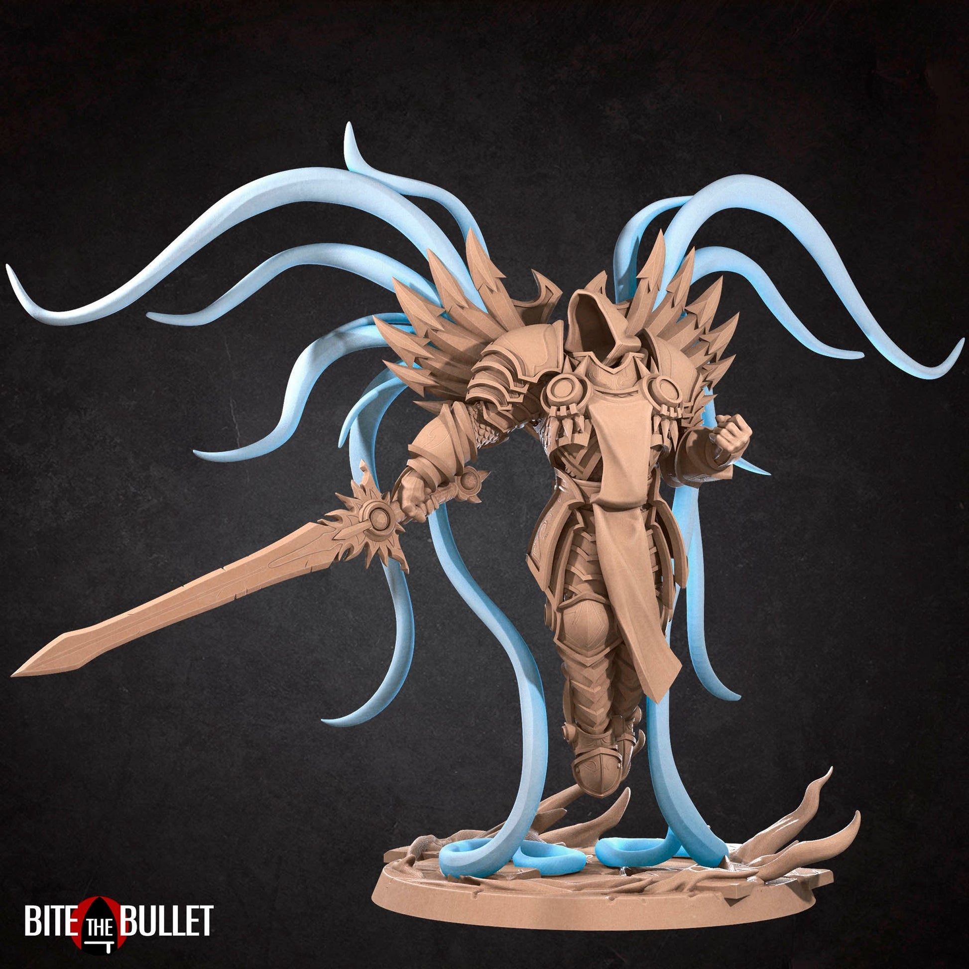 Seraphim of Justice Miniature | Tabletop RPG Miniature | Bite the Bullet | Roleplaying 3D Printed Fantasy Mini - 3DPrintDen