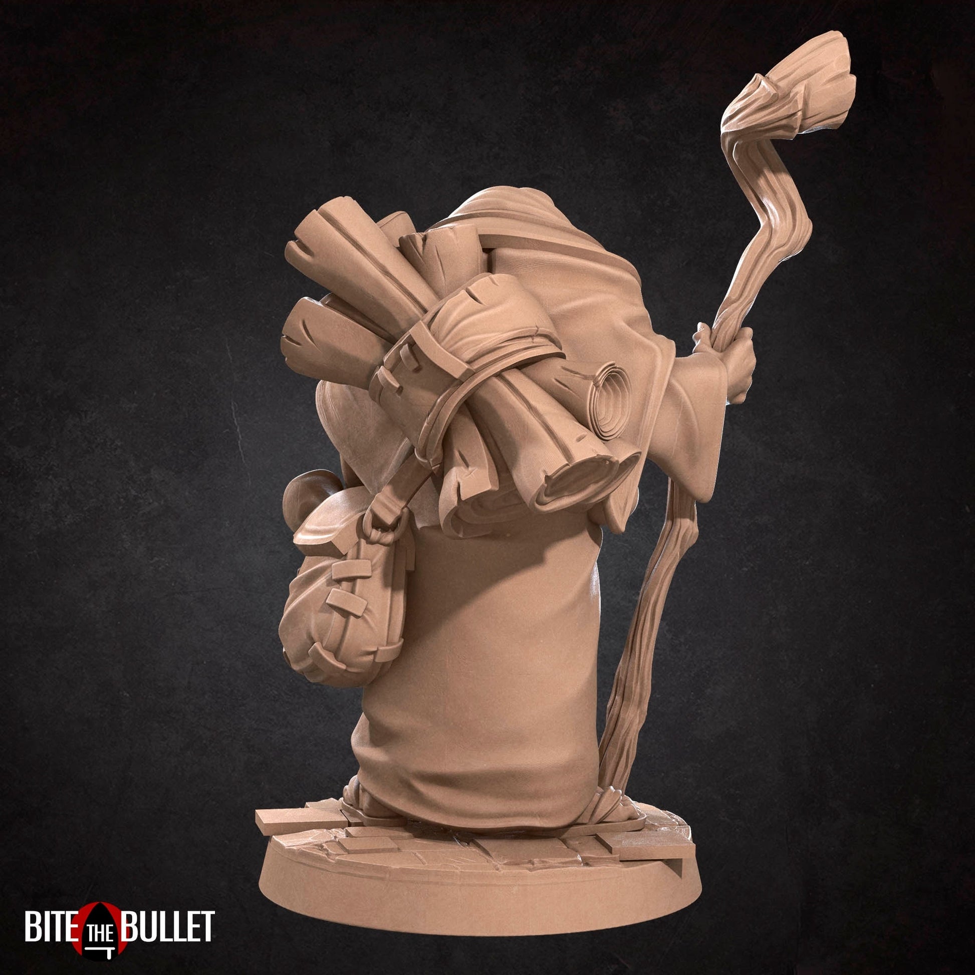 Elder Scholar Miniature | Tabletop RPG Miniature | Bite the Bullet | Roleplaying 3D Printed Fantasy Mini - 3DPrintDen