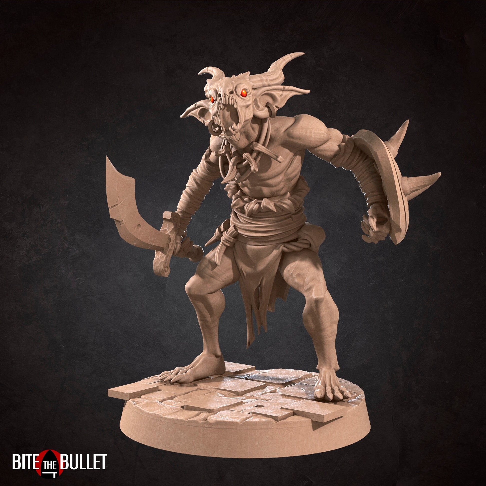 Fallen Imp Miniature | Tabletop RPG Miniature | Bite the Bullet | Roleplaying 3D Printed Fantasy Mini - 3DPrintDen