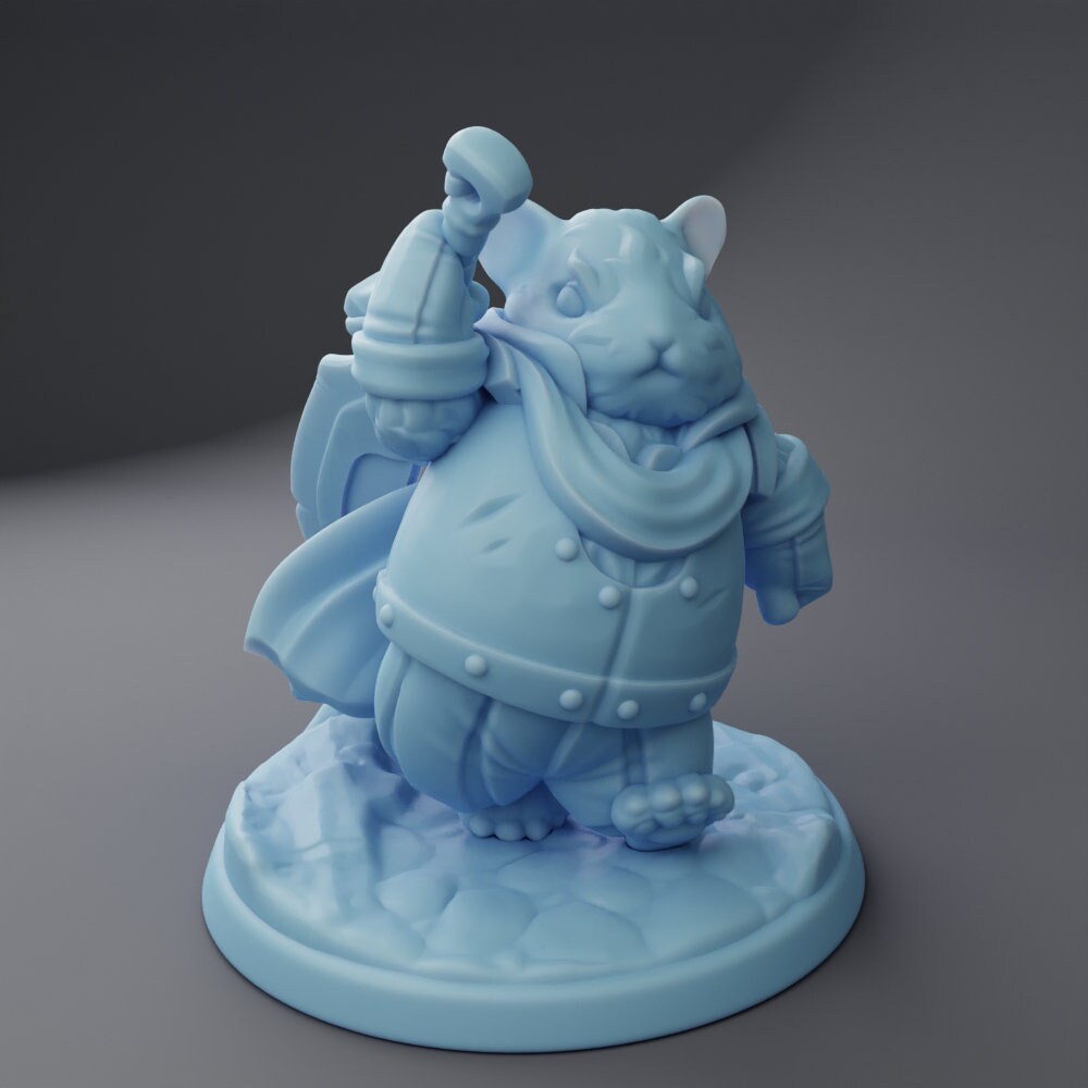 Animal Knight Miniature | Twin Goddess Miniatures | Tabletop RPG Miniature | Roleplaying 3D Printed Fantasy Mini - 3DPrintDen