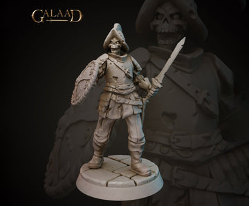 Undead Miniature | Tabletop RPG Miniature | Galaad Miniatures | Roleplaying 3D Printed Fantasy Mini - 3DPrintDen