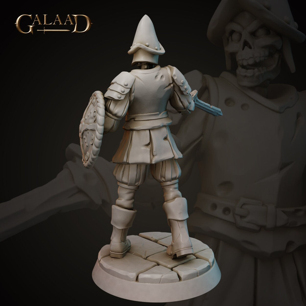 Undead Miniature | Tabletop RPG Miniature | Galaad Miniatures | Roleplaying 3D Printed Fantasy Mini - 3DPrintDen