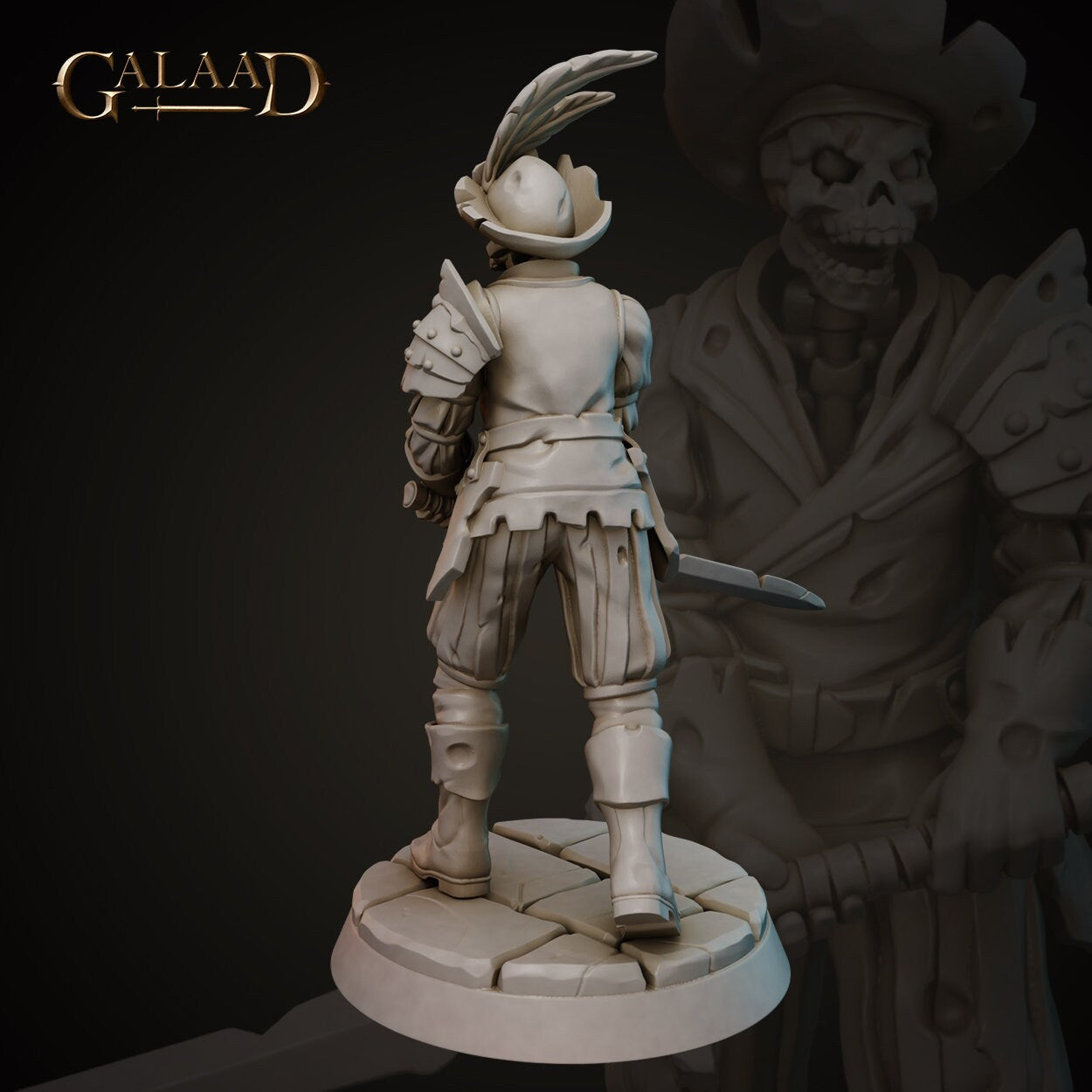 Undead Miniature | Tabletop RPG Miniature | Galaad Miniatures | Roleplaying 3D Printed Fantasy Mini - 3DPrintDen