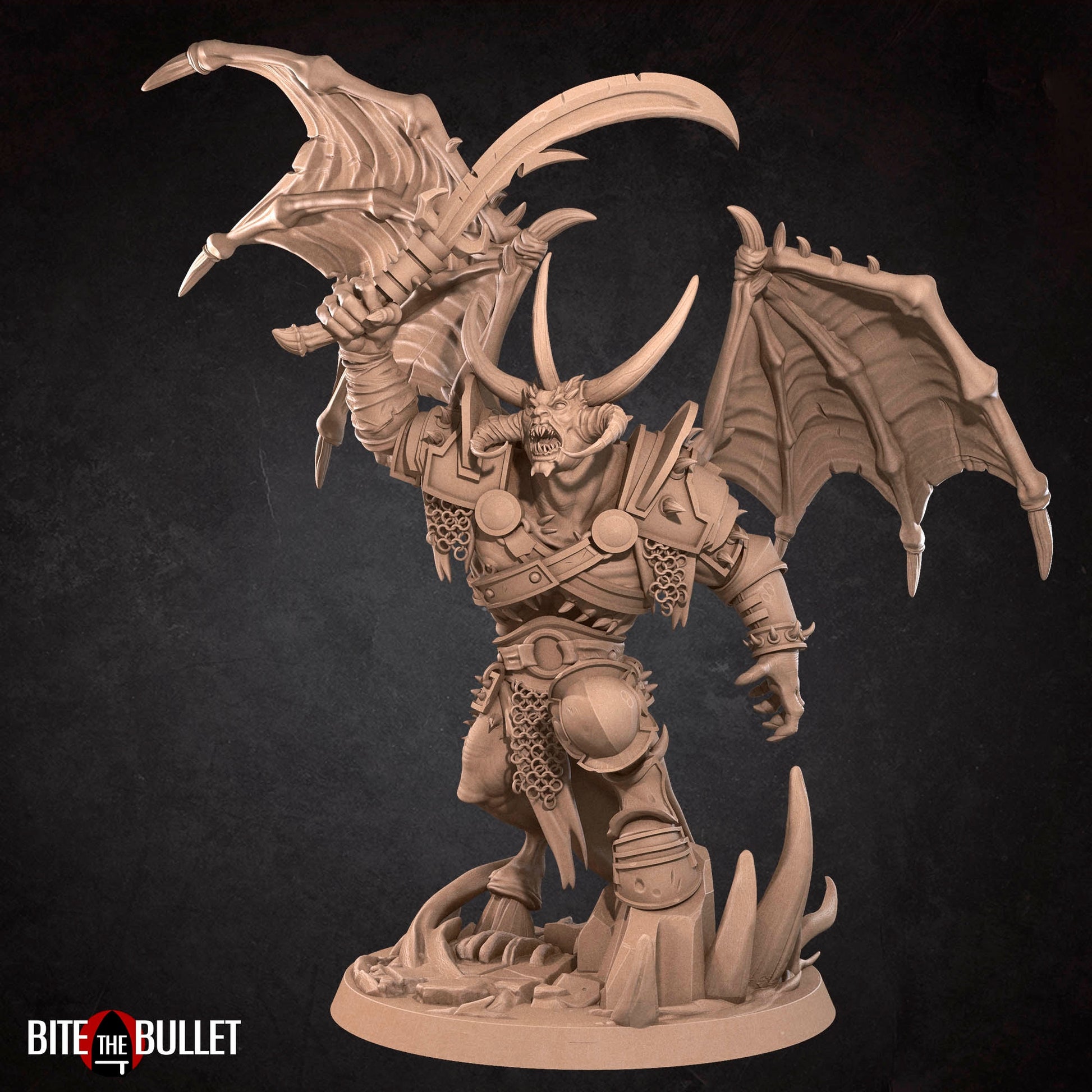 Betrayer Demon Miniature | Tabletop RPG Miniature | Bite the Bullet | Roleplaying 3D Printed Fantasy Mini - 3DPrintDen