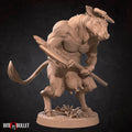 Hell Bovine Miniature | Tabletop RPG Miniature | Bite the Bullet | Roleplaying 3D Printed Fantasy Mini - 3DPrintDen