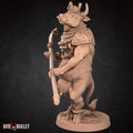 Hell Bovine Miniature | Tabletop RPG Miniature | Bite the Bullet | Roleplaying 3D Printed Fantasy Mini - 3DPrintDen