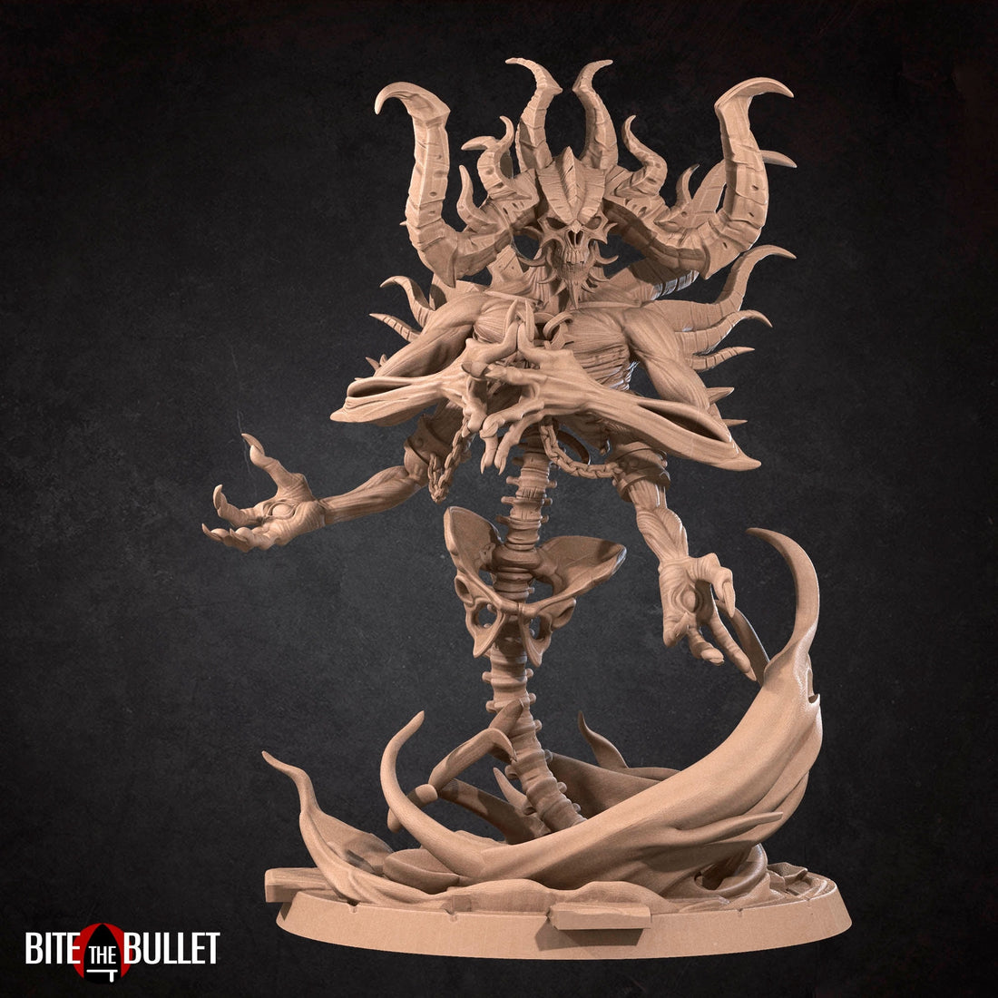 Lord of Hatred Demon Miniature | Tabletop RPG Miniature | Bite the Bullet | Roleplaying 3D Printed Fantasy Mini - 3DPrintDen