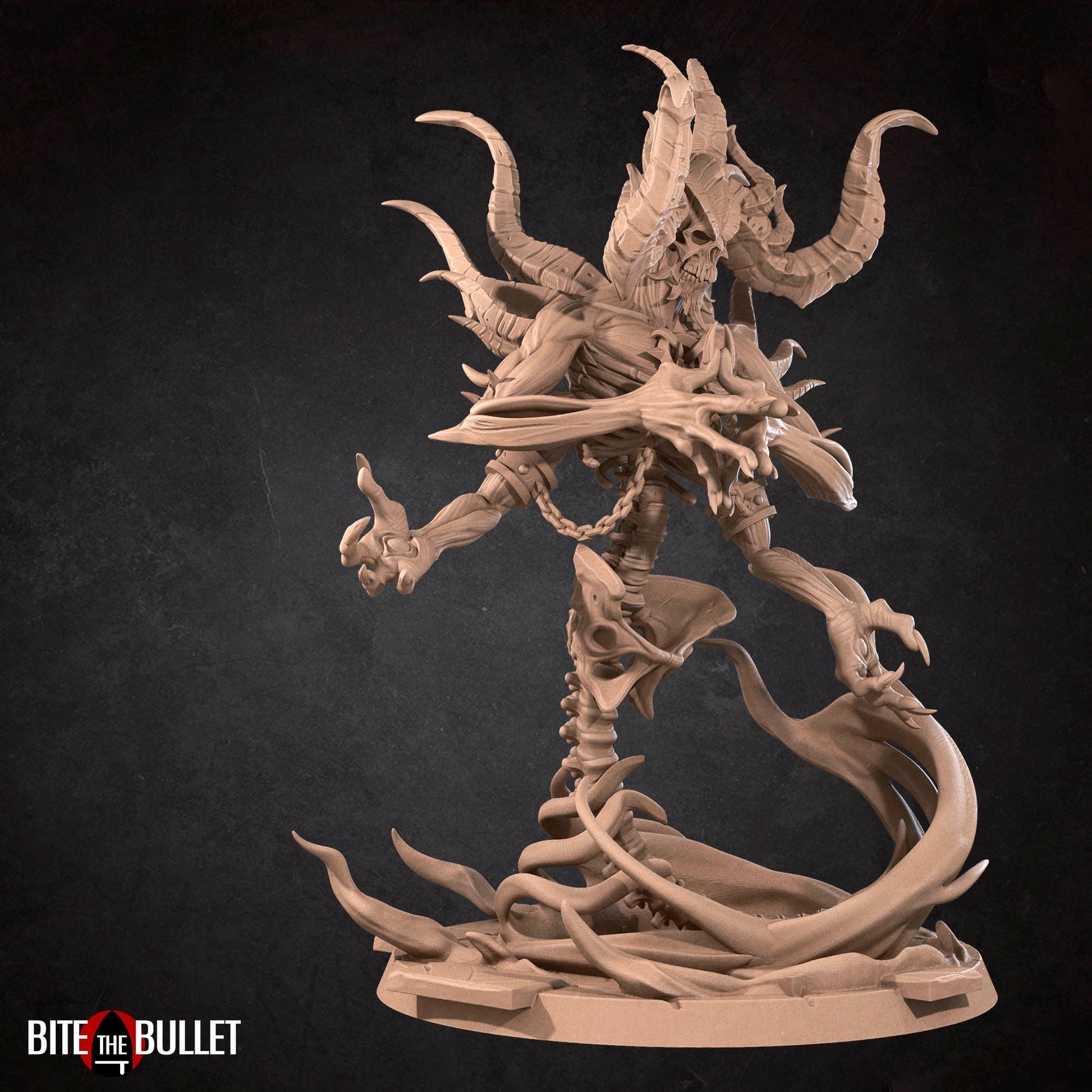 Lord of Hatred Demon Miniature | Tabletop RPG Miniature | Bite the Bullet | Roleplaying 3D Printed Fantasy Mini - 3DPrintDen