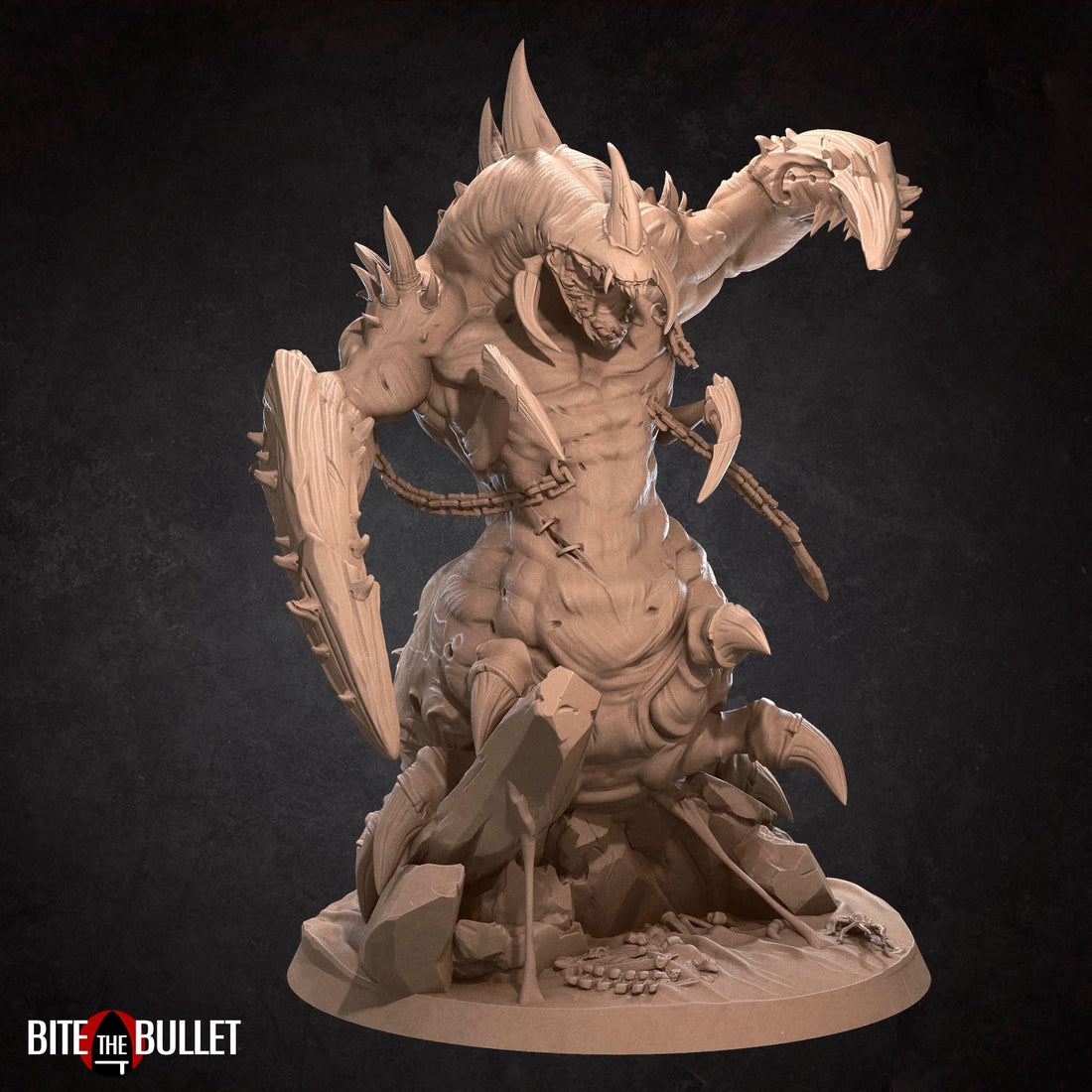 Lord of Pain Demon Miniature | Tabletop RPG Miniature | Bite the Bullet | Roleplaying 3D Printed Fantasy Mini - 3DPrintDen