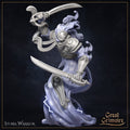 Storm Spirit Miniature | Tabletop RPG Miniature | Great Grimoire | Roleplaying 3D Printed Fantasy Mini - 3DPrintDen