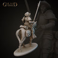 Mounted Fighter Miniature | Tabletop RPG Miniature | Galaad Miniatures | Roleplaying 3D Printed Fantasy Mini - 3DPrintDen