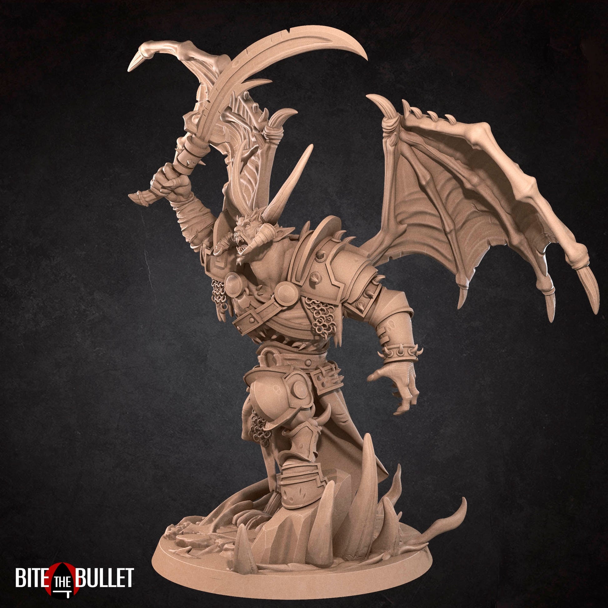 Betrayer Demon Miniature | Tabletop RPG Miniature | Bite the Bullet | Roleplaying 3D Printed Fantasy Mini - 3DPrintDen